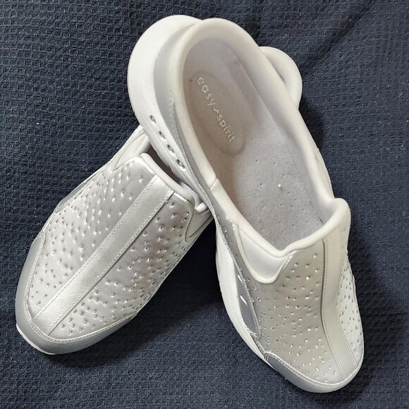 Easy Spirit Women's Travelsparkle Clog - Silver - Picture 1 of 4